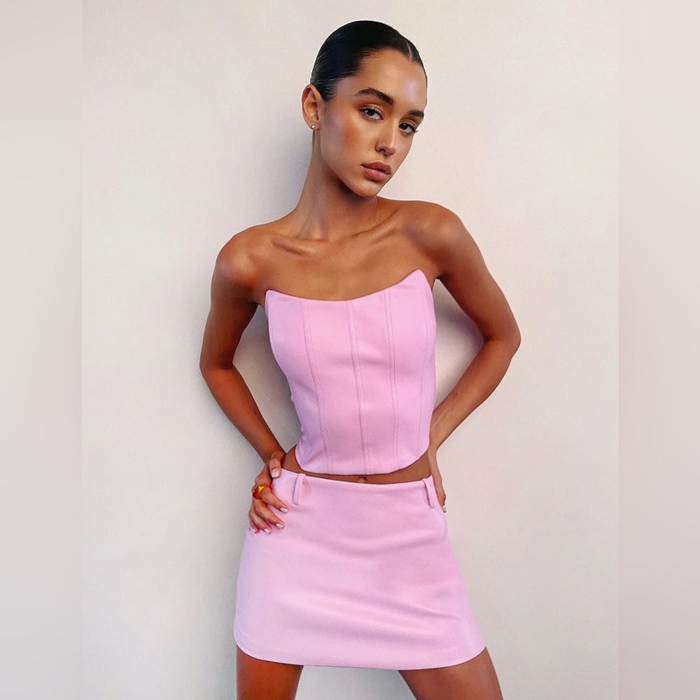 Tiger Mist Pink Cayenne Longline Top